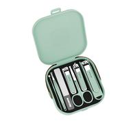 Kit de manucure et pédicure - Coupe-ongles - Kit de toilettage professionnel - Outils de soins des ongles avec étui de voyage - Kit de 7 pièces pour homme et femme