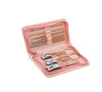 Kit de manucure et pédicure, coupe-ongles pour femmes, outils de soins professionnels, kit de soins pour les ongles avec soin du visage, ensemble de 9 pièces