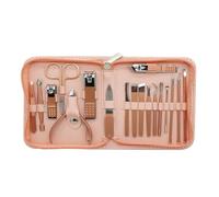 Kit de manucure et pédicure, ensemble de coupe-ongles pour femmes, outils de soins professionnels, kit de soins des ongles comprenant un soin du visage, ensemble de 18 pièces