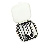 Kit de manucure et pédicure - Kit de soin professionnel des ongles - Avec mallette de voyage - 7 pièces - Piliers à cheveux avec pinces à épiler - Coffret cadeau
