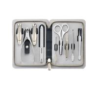 Kit de manucure luxe inné, ciseaux, coupe-ongles, en cuir pleine fleur, ensemble pédicure, Compatible avec MR.GREEN