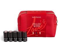 Kit De Manucure Semi-Permenente-Filled With Love-Coffret De Noël-5 Vernis Semi-Permanents En Édition Limitée-Couleurs 5x3ml-Trousse De Beauté