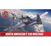 KIT DE MAQUETTE D'AVION STATIQUE AIRFIX NORTH AMERICAN P-51D MUSTANG ÉCHELLE ...