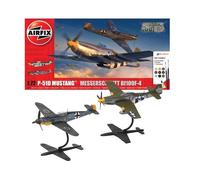 KIT DE MAQUETTE D'AVION STATIQUE AIRFIX P-51D MUSTANG VS BF109F-4 DOGFIGHT...