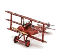 Kit de maquettes - METAL EARTH - Fokker Red Baron Triplane rouge - Métal - A monter soi-même - 14 ans