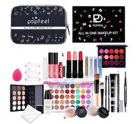 Kit de maquillage - 27/lot pour débutants | Kit de maquillage professionnel | Kit complet de maquillage portable pour femmes et filles - Kit complet pour intérieur et extérieur