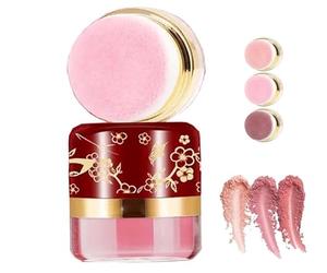 Kit de maquillage 3 couleurs, blush poudre, texture douce et aérienne, pour un teint éclatant en quelques secondes, Effet naturel, texture légère et lisse, convient à tous les types de peau (01#)