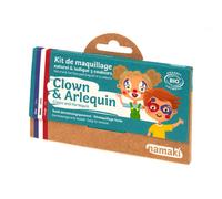 Kit De Maquillage 3 Couleurs Clown Et Arlequin Multicolor TU
