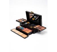 Kit de maquillage 67 pièces, trousse de maquillage, palette de fards à paupières avec 39 nuances, blush, poudre, rouge à lèvres, gloss, pinceaux, éponge, crayon à sourcils, maquillage