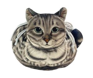Kit de maquillage avec cordon de chat - Trousse de maquillage en forme de chat avec cordon | Kits de voyage pour femmes | Kit d'organisation de maquillage D-E | Organisateur Portable E