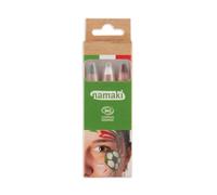 Kit de Maquillage Bio Supporter Italie - 3 Crayons Jumbo Vert Blanc Rouge - Namaki