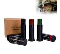 Kit De Maquillage Camouflage,Huile De Camouflage Bionique Militaire Tricolore Maquillage Du Visage Huile De Camouflage De Terrain Extérieur Cs,Huile De Camouflage Tricolore Pour L'extérieur,Face Paint
