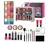 Kit de maquillage complet,Fard à Paupières Rouge à Lèvres Blush Visage | Kit maquillage complet - pour Maison, Voyage, Vacances, Bureau, Scène, Performance, Événements,