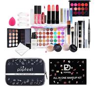 Kit de maquillage complet, kit de maquillage pour débutant - L'ensemble de maquillage 27 pièces/ensemble comprend un fard à paupières, un rouge à lèvres - Kits de maquillage professionnels, kits de ma