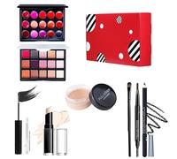 Kit de Maquillage Complet pour Filles, Kit de Démarrage de Maquillage Cosmétique avec Sac de Rangement, Palette de Rouge à Lèvres, Fard à Paupières, Mascara, Bâton Anti-cernes,