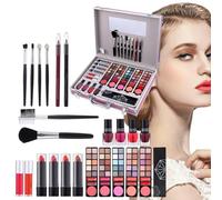 Kit De Maquillage Complet Tout Inclus - Palette Fards À Paupières Blush Rouge À Lèvres | Anti-Trace Beauté Coffret Maquillage Adolescentes Débutantes