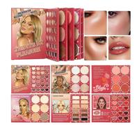 Kit de Maquillage Cosmétique | En Forme de Livre 6 Panneaux Mat et Brillant - Maquillage Du Visage Avec Highlighter Et Blush,Pour Mère Épouse Petite Amie Sœurs Scène Rendez-vous Voyage Photographie