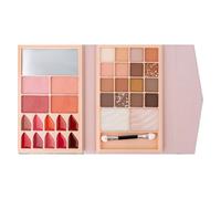 Kit De Maquillage De Fard À Paupières, Palettes De Maquillage Imperméables Longue Durée Palette De Maquillage Tout-en-un, Fard À Paupières Nacré Mat, Rouge À Lèvres, Fard À Joues, Contour, Surligneur,