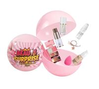 Kit de maquillage de Noël - Balle cosmétique de 4,7 pouces | Ribbon Packaging Collection - Rouge à lèvres, fard à paupières, blush, de teint, cadeau pour femmes, adolescentes, mères, amies