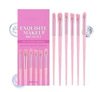 Kit de maquillage de pinceaux pour fard à paupières - Pinceaux pour fard à paupières de 5 pouces | Kit de maquillage en PP - Poils doux pour des détails précis et un mélange homogène, idéal pour les f