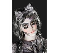 Kit De Maquillage De Poupée Cassée Accessoire De Halloween Avec Cils Et Tatouage
