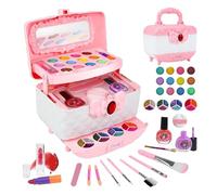 Kit de maquillage de princesse pour filles - Kit cosmétique complet, concept de jeu de rôle créatif, jouet interactif de maquillage avec des caractéristiques de conception de princesse drôles |