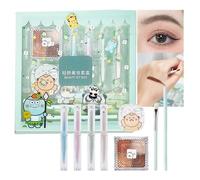 Kit de maquillage de voyage, ensemble complet de cosmétiques de démarrage-Kit de cosmétiques pour le visage pour femmes | Kit de cosmétiques de voyage avec crayon à sourcils, rouge à lèvres et pince
