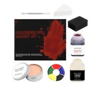 Kit de maquillage d'Halloween lavable et sûr | Palette de peinture pour le visage et le corps d'Halloween pour festival, fête, cosplay, bal masqué et carnaval