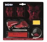 Boland Kit de maquillage Diable 0 G Rouge Taille unique