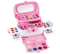 Kit de Maquillage d'Imitation | Jouets Princesse aux Cosmétiques Réels Lavables - Trousse Maquillage pour ,Âge 3-12, Noël, Vacances, Déguisement, Coiffeuse, Garnitures de Bas, Cadeau de Fête