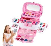 Kit de Maquillage Enfant,Jouets Princesse aux Cosmétiques Réels Lavables - Trousse Maquillage Pour,Âge 3-12, Noël, Vacances, Déguisement, Coiffeuse, Garnitures de Bas, Cadeau de Fête