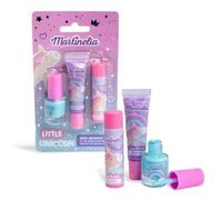 Kit de Maquillage Enfants - Martinelia - Petite Licorne - Vernis, Gloss, Baume - Parfums Fruités - Lavable