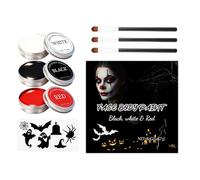 Kit de maquillage facial, lavable et imperméable pour Halloween - Kit de peinture pour et cosplay | Pour vampire cosplay fête carnaval mascarade événement visage corps peau