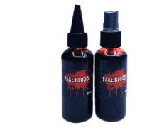 Kit de Maquillage Faux Sang - 60ml Sang Coagulé Cosplay pour Maquillage,Effet Longue Durée Accessoires Halloween Cosplay pour Fête Horreur Théâtre Escape Room