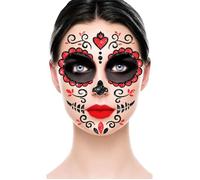 Kit de maquillage pailleté - FIESTAS GUIRCA - Catrina - Taille unique - Jaune - Pour adultes et enfants