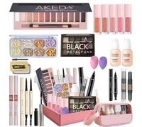 Kit de maquillage pour adolescentes & femmes, kit de maquillage de voyage, ensemble de maquillage portable pour débutants et professionnels