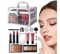 Kit de maquillage pour adolescents - Kit complet de maquillage du visage - Set de contour - Pour femmes filles et adolescentes Voyage, Halloween, Noël, anniversaire, rendez-vous, scène et photographie