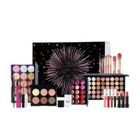 Kit de maquillage pour débutant - complet pour femmes, Beauty Eyeshadow Palette Lipstick Brush | Design compact pour les femmes adolescentes pour les débutants femme de Noël