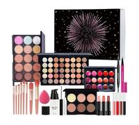 Kit De Maquillage Pour Débutant,Palette de Rouge à Lèvres et Pinceau - Kit Complet De Palette De Fards À Paupières | Pour Femmes Adolescents Débutants Anniversaire Noël Épouse Fête des