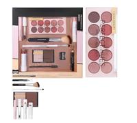 Kit de maquillage pour débutants - Kit de maquillage 11 pièces pour filles | Correcteur, marqueur, à paupières, mascara, pinceaux pour débutants, dates, travail, mariages, Halloween, Noël