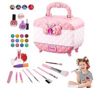 Kit De Maquillage Pour Enfant Pour Fille, Maquillage Enfant Jouet Filles, Maquillage Enfant Fille, Lavable Malette Maquillage Jouet, Coffret Maquillage Enfant, Valise Maquillage Enfant Pour 4-10+ Ans