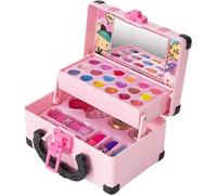 Kit de maquillage pour enfants, jouet cosmétique lavable, trousse de toilette portable
