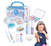 Kit De Maquillage Pour - Ensemble Cosmétique Lavable Et Sûr Pour Petite Fille, Accessoires De Vanité Princesse, Équipement De Jeu De Beauté | Jouets D'habillage Créatifs Pour Anniversaire, Fêt