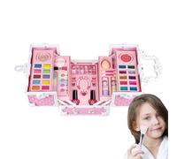 Kit de Maquillage pour : Ensemble de cosmétiques lavables de 20 pièces, brosses et Outils solubles dans l'eau, organisés dans Une Jolie boîte | Set de Maquillage sûr pour , Filles