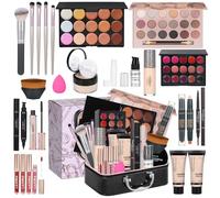 Kit de maquillage pour femme - Coffret cadeau de vacances - Kit de démarrage essentiel - Kit de maquillage complet tout-en-un