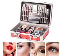 Kit de maquillage pour femme - Kit complet de maquillage pour le visage - Kit de démarrage - Fard à paupières, blush, rouge à sourcils, rouge à lèvres, vernis à ongles, pic à sourcils