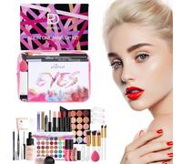 Kit de maquillage pour femme Kit complet, kit de maquillage pour débutant | 29 pièces/ensemble de maquillage pour débutant,Kit de maquillage professionnel, ensembles de maquillage complets, ensemble c
