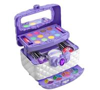 Kit De Maquillage Pour Fille - Coffret Cosmétique Rose Lavable, Boîte À Tout-petits, Valise Princesse Portable, Kit ÉducatifSûr Et Hypoallergénique | Lavable Petites Filles, Jeu Rôle Princesse, Cadeau