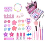 Kit de maquillage pour filles, kit de maquillage pour pour fille - Kit cosmétique de princesse - Fun Princess Cosmetic Playset pour usage domes