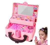 Kit de maquillage pour filles - Kit d'imitation avec rouge à lèvres et ombres - Avec étui de maquillage royal pour - Pour anniversaire, déguisements et jeux dans la salle de jeu